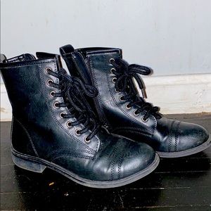 Black Combat boots